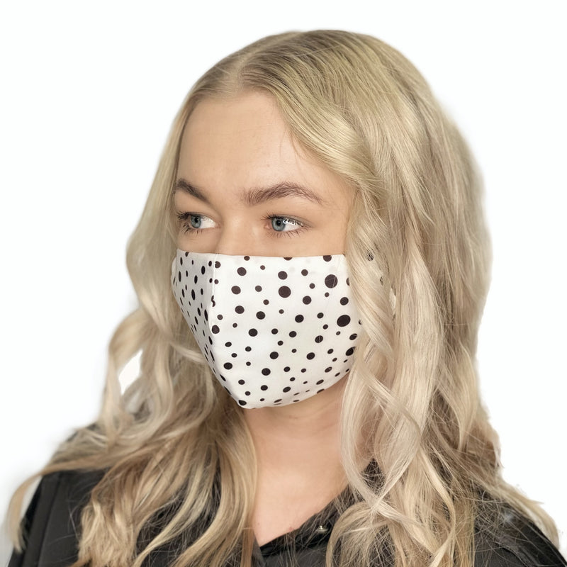 FACE MASK Black Dotted - FACEWEAR